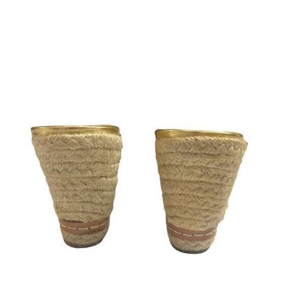 Etienne Aigner Womens 10 Multicolored Espadrilles Wedge Fabric Sandals Open Toe - Picture 4 of 6